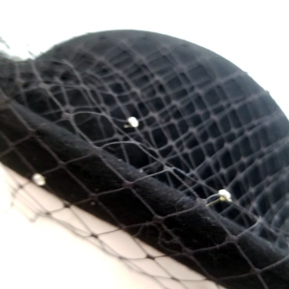 Veiled Derby Homburg Hat 1950 Montreal Haberdasher - Picture 2 of 6